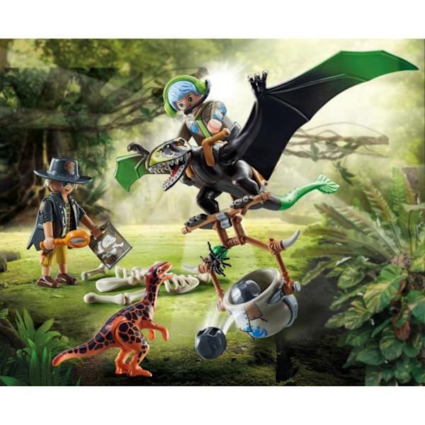 PLAYMOBIL - 71263 - Dino Rise - Dimorphodon ja rangers - Monivärinen - 5 vuotta - 2 vuoden takuu Flerfärgad