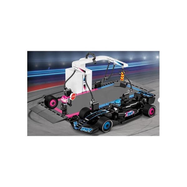 Byggesæt - COBI - COBI 1685 - BWT Alpine F1 Pit Stop - Sort - At samle selv Svart