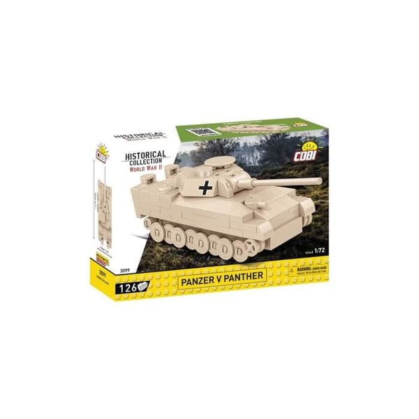 Reduceret model - COBI - 3099 - Panzer V Panther - 126 elementer - 1:72 - Blandet