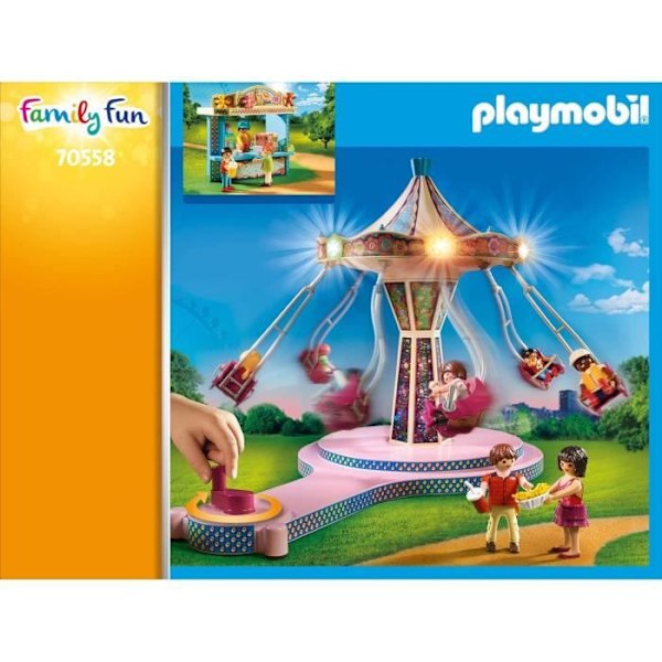 PLAYMOBIL - 70558 - Forlystelsespark - Flerfarvet - Unisex - Børn Flerfärgad