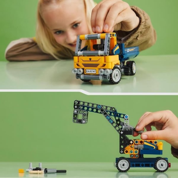 LEGO® Technic 42147 Dumper, 2-i-1, grävmaskinsleksak, entreprenadmaskin Flerfärgad