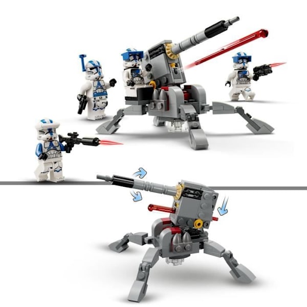 LEGO® Star Wars 75345 501st Legion Clone Troopers Battle Pack, Legetøj med kanon Flerfärgad