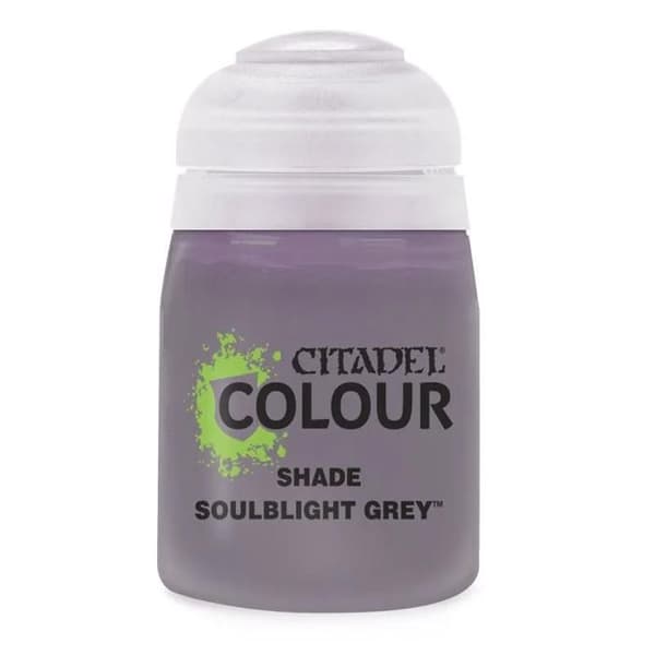 Maleri - GAMES WORKSHOP - Citadel-Shade Soulblight - Brun Farve - 18 ml - Mat Finish grå