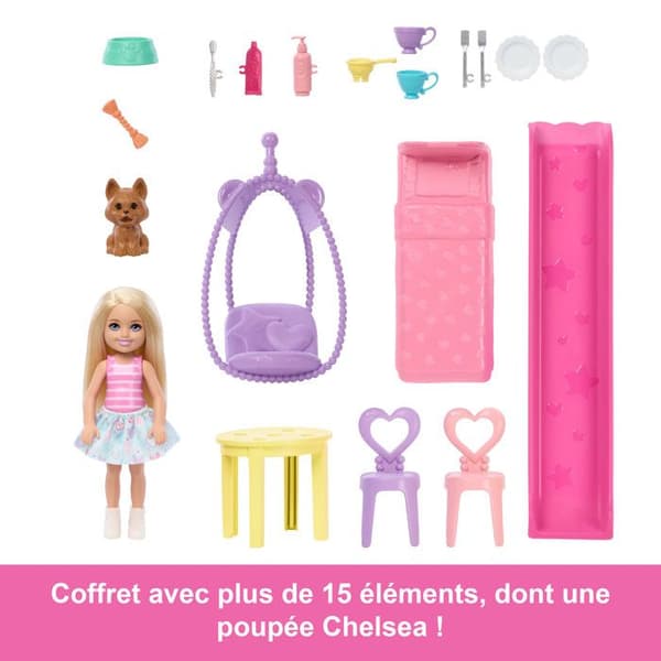Barbie - Transformbar Chelsea huspakke - Med tilbehør - Barbie - JFW49