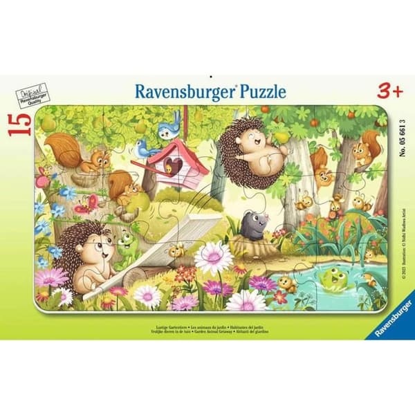Puzzle sæt 15 stykker: Havens dyr