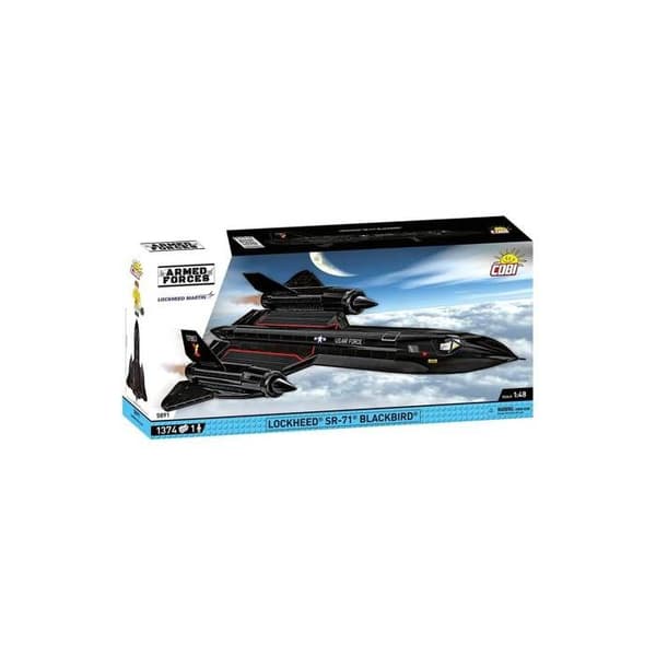 Byggelegetøj - COBI - Lockheed SR-71 Blackbird - 589 dele - Sort - At samle selv Svart