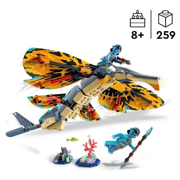 LEGO® Avatar 75576 Skimwingäventyret, leksak med Jake Sully minifigur, Pandora Flerfärgad