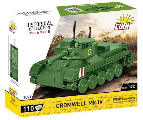 Bygget model - COBI - Cromwell Mk. IV - 110 elementer - Grøn - At samle selv