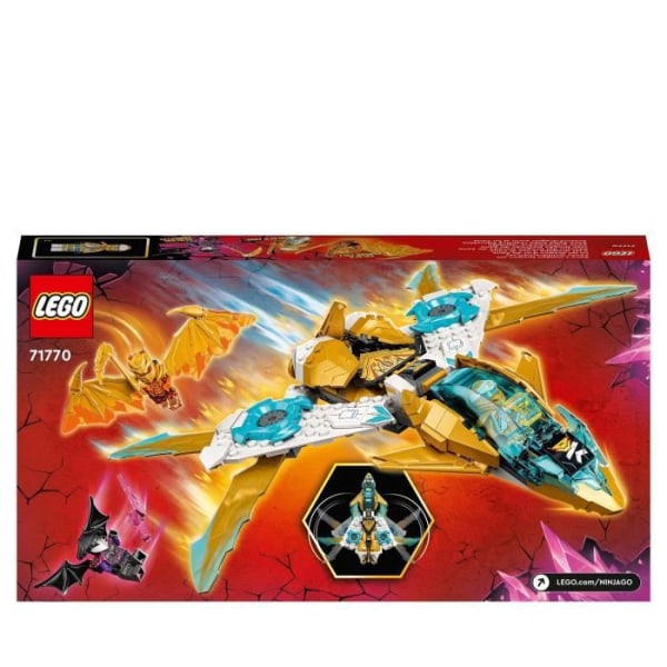 LEGO® NINJAGO 71770 Zane's Golden Dragon Jet flygplansleksak och minifigurer för barn Flerfärgad