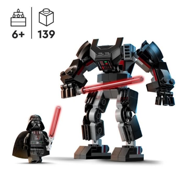 LEGO® Star Wars 75368 Darth Vader robotminifigurleksak med minifigur och stor ljussabel