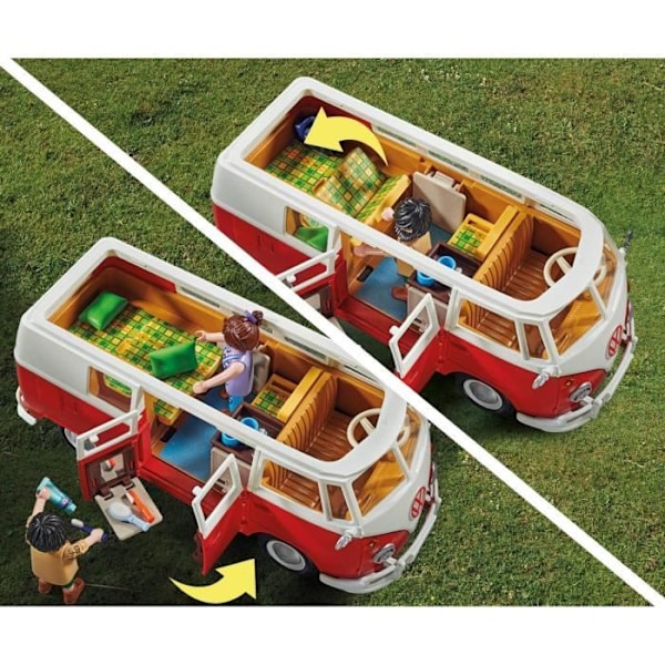 PLAYMOBIL 70176 Volkswagen T1 Combi, Klassiske Biler, Samlebil Blå