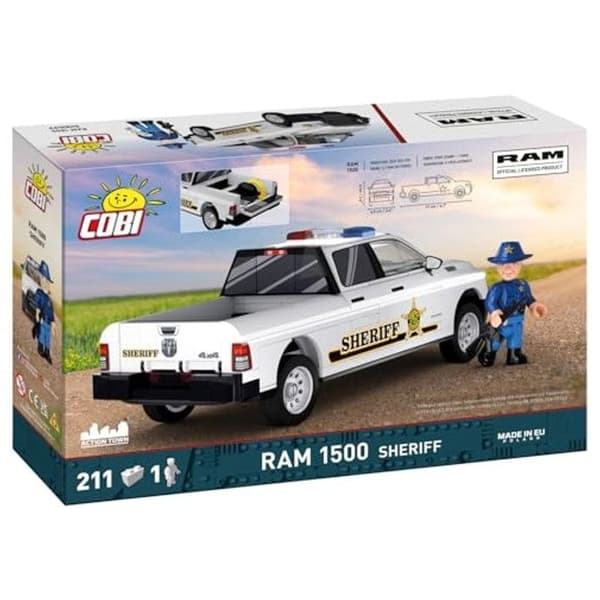 Samlingsspil - COBI - RAM 1500 HEMI Sheriff - 211 dele - Plastik - Sort Svart