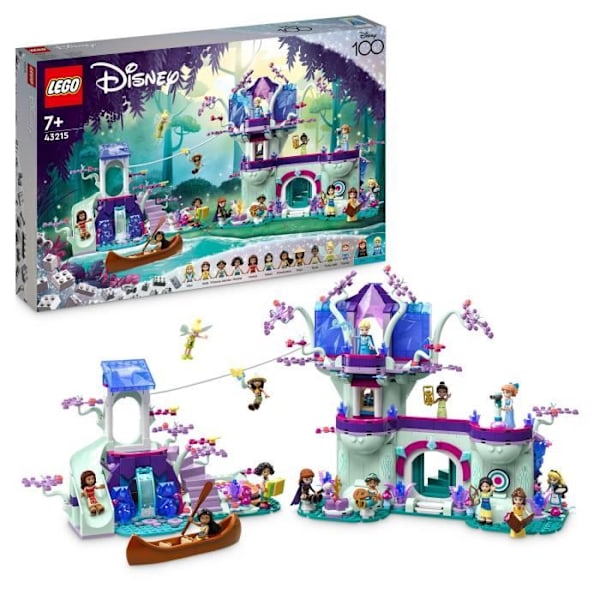 LEGO® Disney 43215 Lumottu puumaja, jossa on 13 mininukkea, mukaan lukien prinsessa Jasmine ja Elsa Flerfärgad