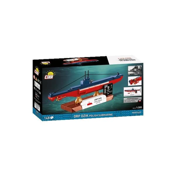 COBI 4864 - ORP DZIK POLSK SUBMARINE - MULTIFARVE - BYGGESET
