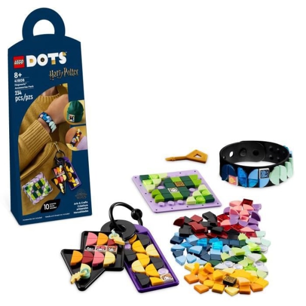 LEGO® DOTS - Hogwarts tillbehörsset - Harry Potter - 4 stöd för att anpassa - 225 dekorerade brickor Flerfärgad