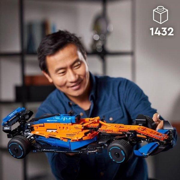 LEGO® 42141 Technic 2022 McLaren Formel 1 racerbil, F1 skalenlig modellbyggsats, modellsats för vuxna Flerfärgad