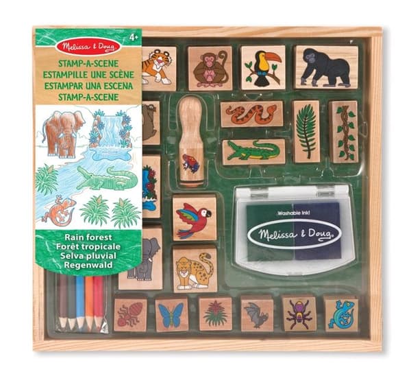 Melissa & Doug - Stempler Tropisk Skov Grön