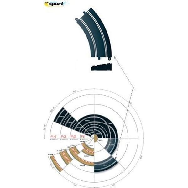 SCALEXTRIC - C8297 - RATAVERKKO - AUTO - KAARRE…