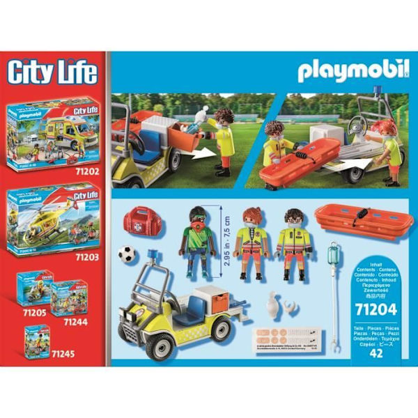 PLAYMOBIL 71204 Utryckningsfordon, City Action Rescuers, från 4 år Flerfärgad