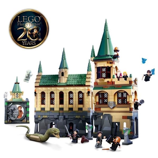 LEGO® 76389 Harry Potter™ Hogwarts Hemligheternas kammare Leksaksslott med stora salen + minifigur 20-årsjubileumsutgåva Flerfärgad