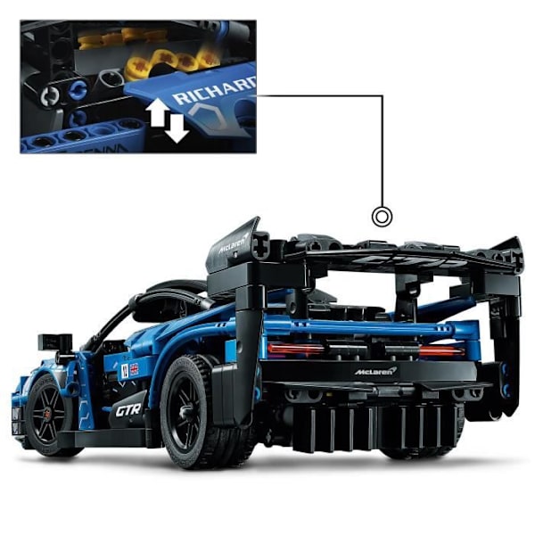 LEGO® Technic 42123 McLaren Senna GTR, Bygbar Modelbil, Sportsvognsbygning, Racerbillegetøj Röd