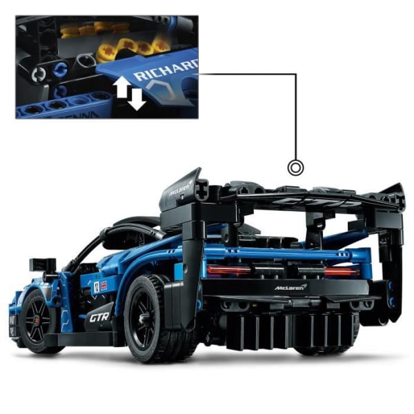 LEGO® Technic 42123 McLaren Senna GTR, rakennettava malliauto, urheiluauton rakentaminen, kilpa-autolelu Röd