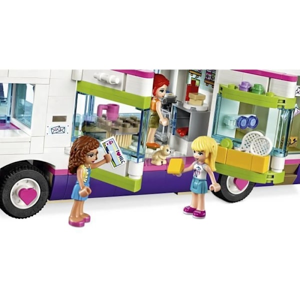 LEGO® Friends 41395 Vänskapsbuss med dockskåp, leksak med pool och rutschkana, för barn från 8 år och uppåt