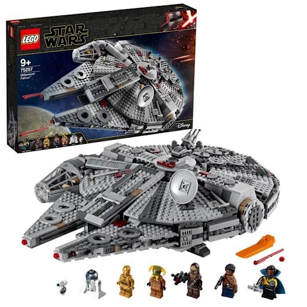 LEGO® Star Wars 75257 Millennium Falcon, bygbart modelsæt med minifigurer Flerfärgad