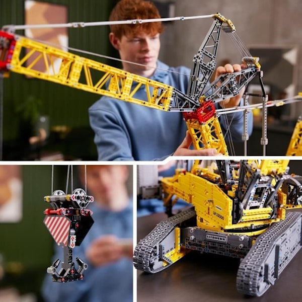 LEGO® Technic 42146 Liebherr LR 13000 Bandkran, Fjärrstyrd konstruktionsmaskinmodell, för vuxna Vit