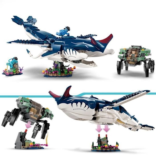 LEGO® Avatar 75579 Payakan the Tulkun och Crabsuit, Leksak med djurfigur, The Way of Water Vit