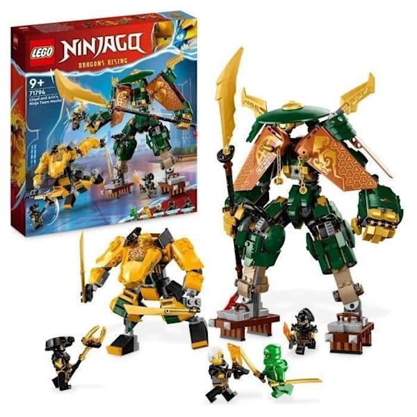 LEGO® NINJAGO 71794 Ninja Robot Team Lloyd ja Arin, ninjalelu lapsille Flerfärgad