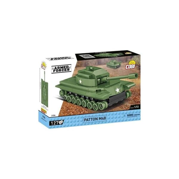 Maquette - COBI - PATTON M48 - 127 elementer - 1:72 - Grøn