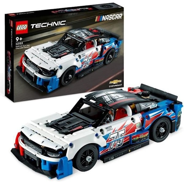 LEGO® Technic 42153 Chevrolet Camaro ZL1 NASCAR seuraavan sukupolven urheiluautomallisarja Vit