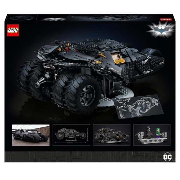 LEGO® 76240 DC Batman The Batmobile™ tumbler, set för vuxna att visa och samla, presentidé, modellbil