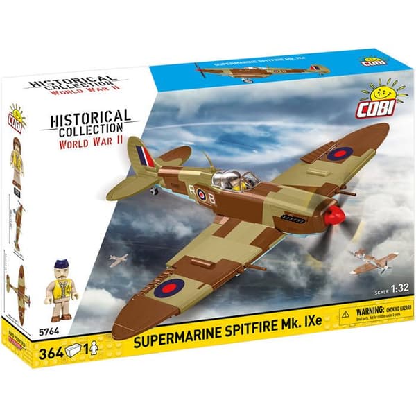 COBI 5764 - AVION SUPERMARINE SPITFIRE Mk. IXe - RAKENNUSSETTI - RUSKEA