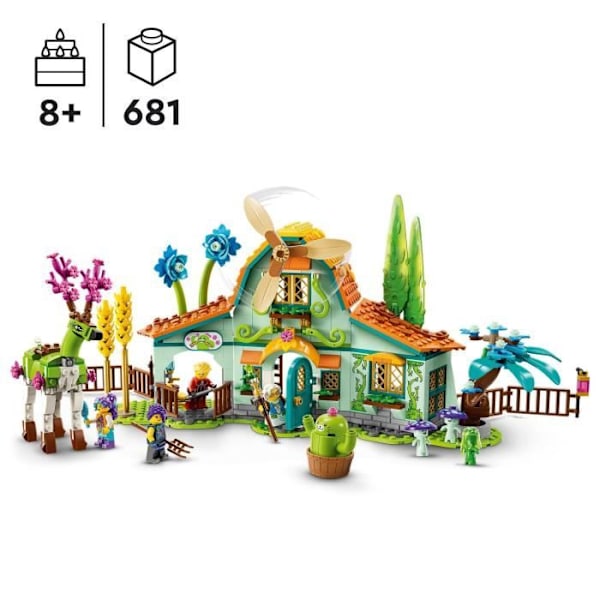 LEGO® DREAMZzz 71459 Drømmevæsner Stald, gårdlegetøj med 2-i-1 hjortefigur Flerfärgad