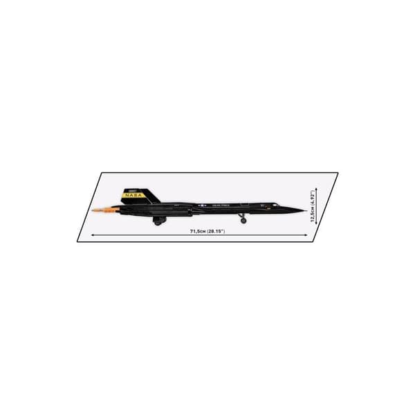 Rakennussarja - COBI - LOCKHEED SR-71 BLACKBIRD - Musta - Kootava - Aikuisille Svart