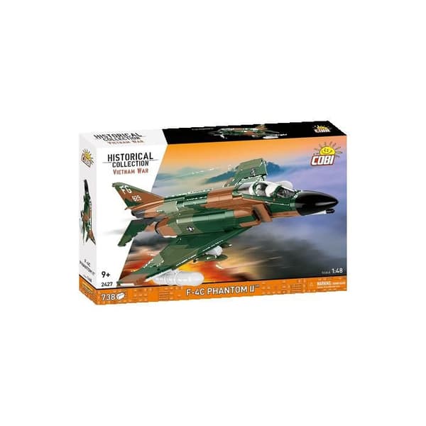 COBI 2427 - F-4C PHANTOM II - RAKENNUSLEIKKI - VIHREÄ - LENTOKONE