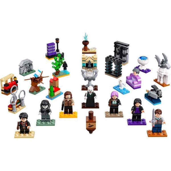 LEGO Harry Potter 76404 adventskalender 2022, 24 minileksaker, med brädspel
