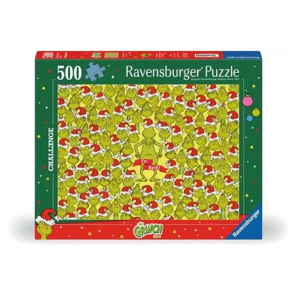 Palapeli - RAVENSBURGER - Merry Grinchmas Challenge - 1000 palaa - Aikuisille - Monivärinen