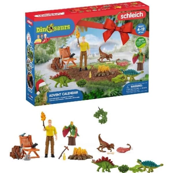 SCHLEICH - Dinosaurs adventskalender - 98644 - Dinosaurs Range Multifarvet
