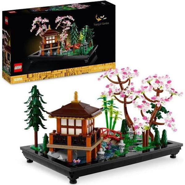 LEGO® Icons 10315 Den fredelige have, Zen botaniske havearbejde til voksne, gave til kvinder, mænd Flerfärgad