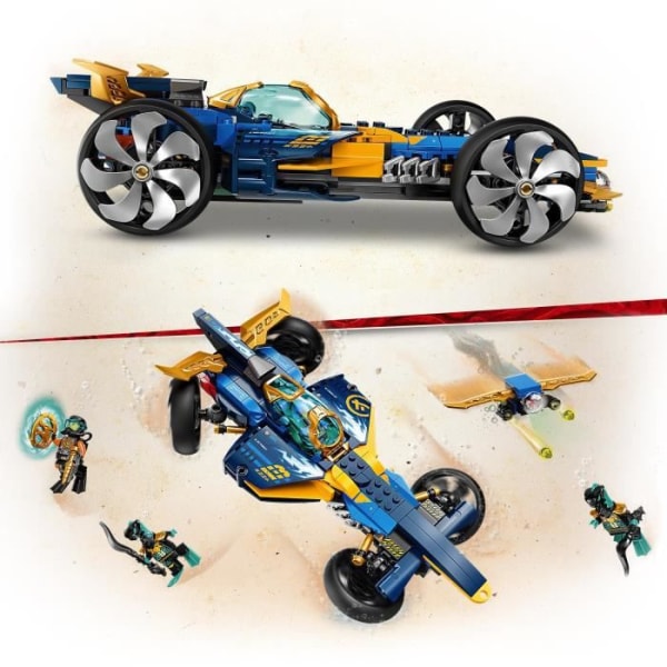 LEGO® 71752 NINJAGO® Underwater Ninja Racer Byggset, ubåt och bil med Cole och Jay minifigurer