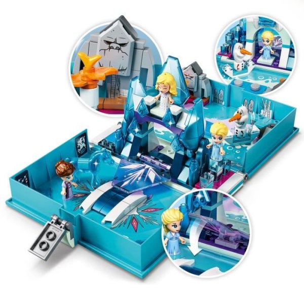 LEGO® Disney Princess™ 43189 Frozen 2 Elsa och Nokks sagobokäventyr, kreativ leksak för barn