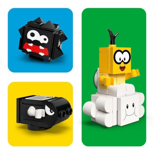 LEGO® 71389 Super Mario Utvidelsessett Lakitus Himmelverden, Leke for Barn fra 7 år, Samleobjekt Grön