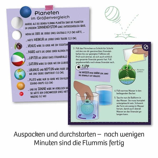 Videnskabelig erfaring - KOSMOS - 657765 - Flummi-planeter - Eksperimenteringssæt - 8 år og opefter