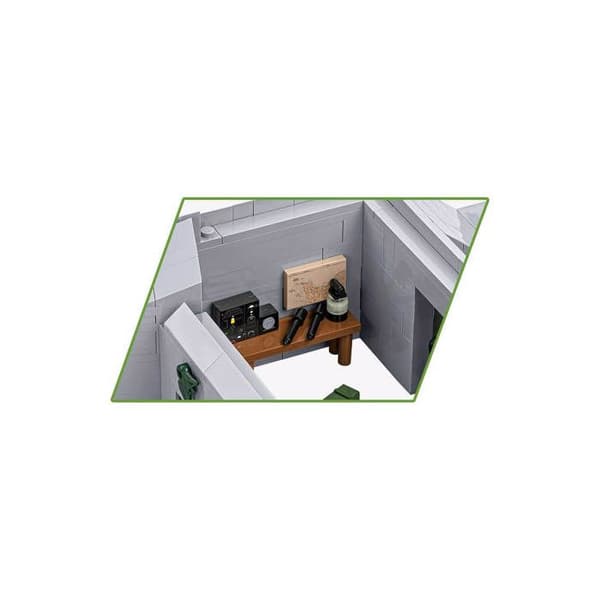 Byggset - COBI - Bunker Regelbau 667 - 630 bitar - 2 figurer - Vit Vit