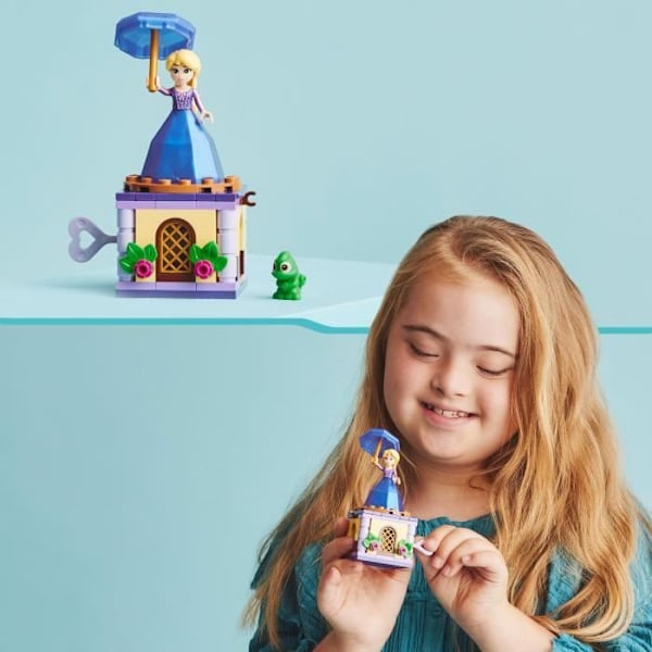 LEGO® Disney Princess 43214 Rapunzel Spinning Toy med minidocka och minifigur Lila