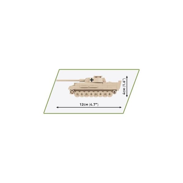 Reduceret model - COBI - 3099 - Panzer V Panther - 126 elementer - 1:72 - Blandet