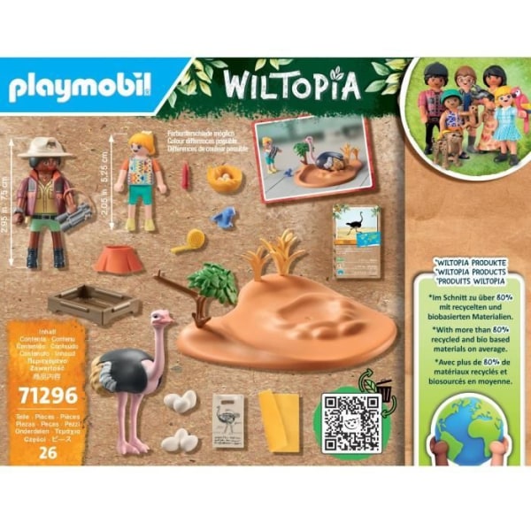 Legetøj - PLAYMOBIL - Wiltopia 71296 Udforskere og strudserede - Blandet - Hvid - Barn